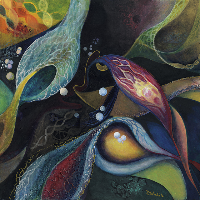 Cellular Life series Panel 2 by Diana Wunderle